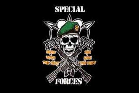 Deko-Fahne - US Special Forces - Gr. ca. 150 x 90cm - 24413