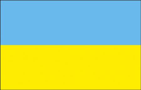 Länder-Flagge - Ukraine - Gr. ca. 40x30cm - 77177 - Flagge, Schwenkfahne mit Holzstock,  Stockländerfahne