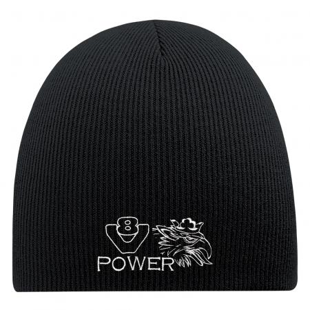 Beanie Mütze V8 Power 54888 schwarz