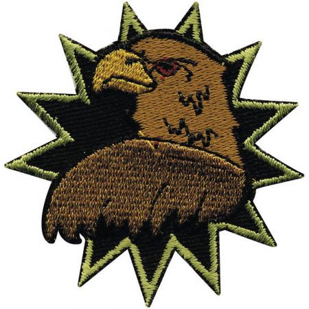 Aufnäher Patches Applikation - Adler Greifvogelkopf - 01900 Gr. ca. 5,5 x 5,5 cm