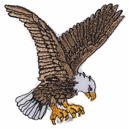 AUFNÄHER Patches - ADLER BUSSARD im Anflug - 04035 Gr. ca. 6cm x 5cm