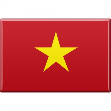 Küchenmagnet Länderflagge - VIETNAM - Gr. ca. 7,5cm x 5,5cm - 37854