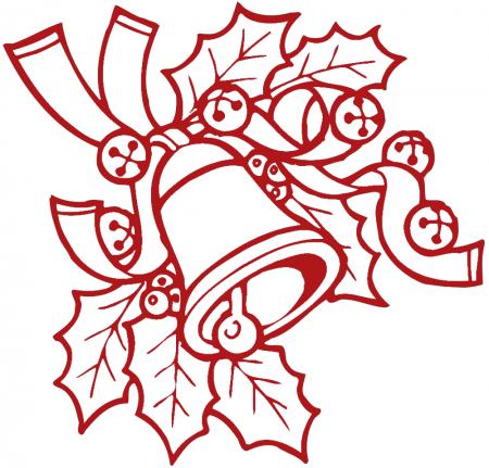 Wandtattoo Dekorfolie Weihnachtsglocke WD0801 - verschiedene Farben und Größen zur Wahl