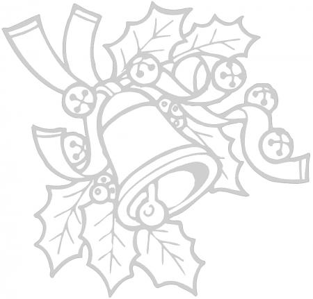 Wandtattoo Dekorfolie Weihnachtsglocke WD0801 - verschiedene Farben und Größen zur Wahl