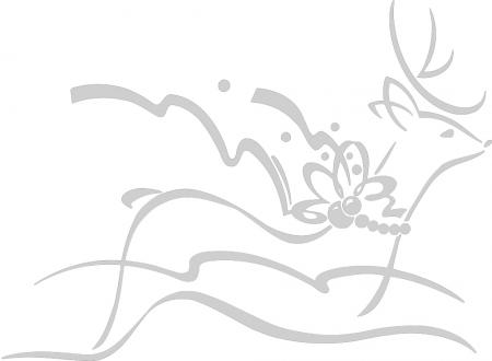 Wandtattoo Dekorfolie Retier WD0802 - verschiedene Farben zur Wahl