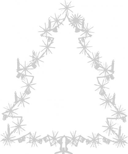 Wandtattoo Dekorfolie Weihnachtsbild Weihnachtsbaum Tannenbaum WD0810 - verschiedene Farben zur Wahl