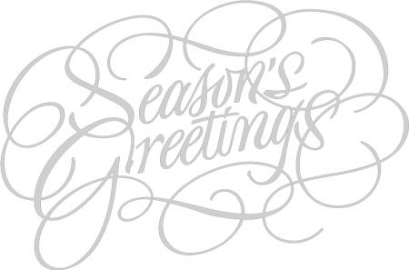 Wandtattoo Dekorfolie Weihnachten Seasons Greetings WD0816 verschiedene Farben und Größen zur Wahl