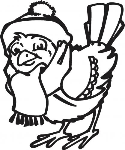 Wandtattoo Dekorfolie Weihnachten Vogel WD0817 - verschiedene Farben und Größen zur Wahl