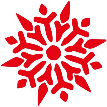 Wandtattoo Dekorfolie Weihnachtsstern WD0821 verschiedene Farben und Größen zur Wahl
