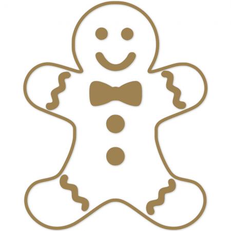 Wandtattoo Dekorfolie - Weihnachtskeks - Lebkuchen - WD0824 - veschiedene Farben zur Wahl