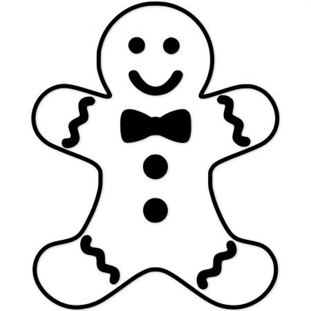Wandtattoo Dekorfolie - Weihnachtskeks - Lebkuchen - WD0824 - veschiedene Farben zur Wahl