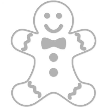 Wandtattoo Dekorfolie - Weihnachtskeks - Lebkuchen - WD0824 - veschiedene Farben zur Wahl