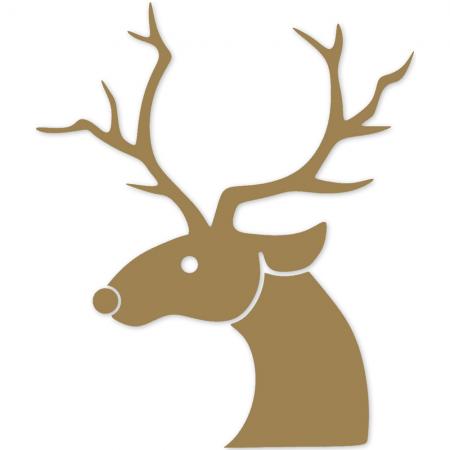 Wandtattoo Dekorfolie - Rentier - Weihnachten - WD0826 - veschiedene Farben zur Wahl