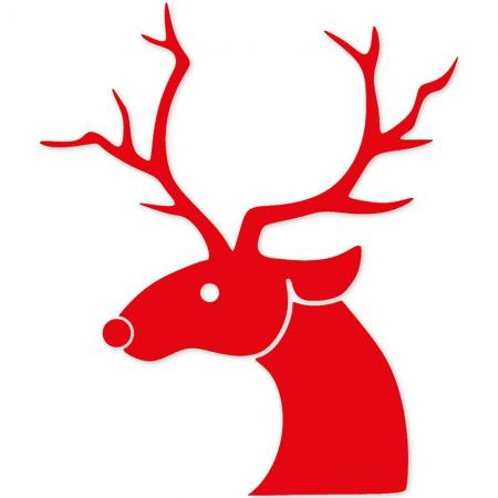 Wandtattoo Dekorfolie - Rentier - Weihnachten - WD0826 - veschiedene Farben zur Wahl