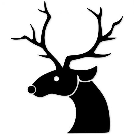 Wandtattoo Dekorfolie - Rentier - Weihnachten - WD0826 - veschiedene Farben zur Wahl