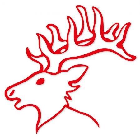 Wandtattoo Dekorfolie - Rentier - Weihnachten - WD0828 - veschiedene Farben zur Wahl