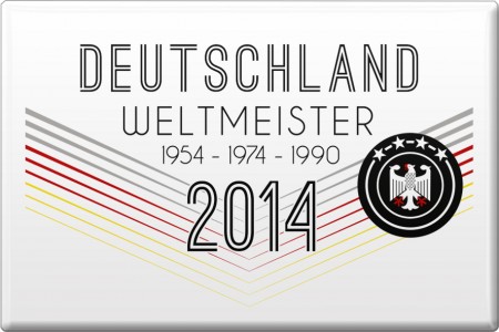 Magnet - Weltmeister Deutschland modern - Gr.ca. 8x5,5 cm - 38143