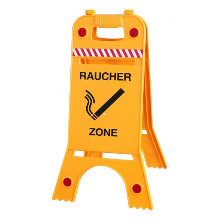 Warnaufsteller Dachaufsteller - Raucherzone - Gr. ca. 28 x 64cm - 308538/6 beidseitige Beschriftung