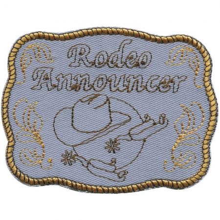 AUFNÄHER "RODEO WESTERN COWBOY" NEU Gr. ca. 9cm x 7cm (00010) Patches Stick Applikation