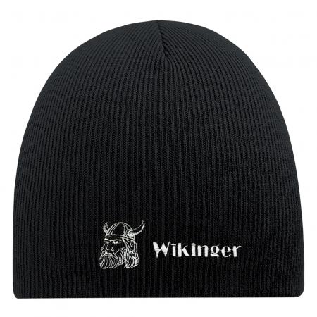 Beanie Mütze WIKINGER 55639 schwarz