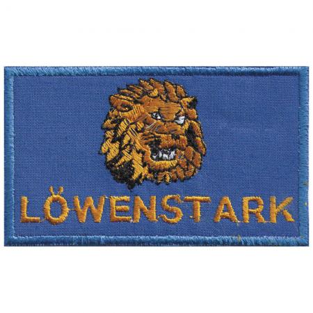 Aufnäher - Löwenstark - 1803-Gr. ca. 9,5 cm x 5,5 cm - Patches Stick Applikation