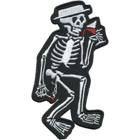 Aufnäher Patches Applikation - Bones Skelett - 06144 Gr. ca. 7 x 13 cm