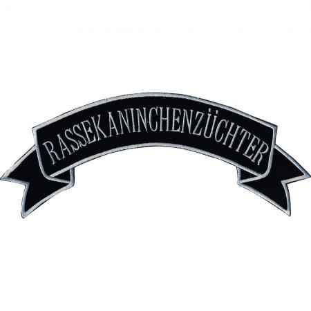 XXL Aufnäher Banderole - Rassekaninchenzüchter - 07397 Gr. ca. 28,5 x 11 cm