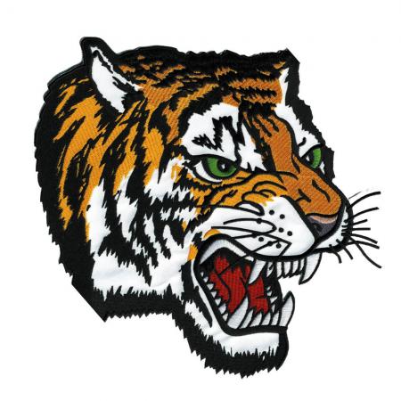 XXL Rückenaufnäher Aufnäher - Tigerkopf - 08062 Gr. ca. 24 x 22,5 cm