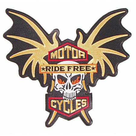 Rückenaufnäher - Motor Ride Free Cycles - 08064 - Gr. ca. 30 x 24 cm