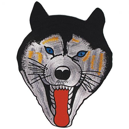 XXL Aufnäher Patches Applikation - Wolfskopf - 08097 Gr. ca. 20 x 25 cm