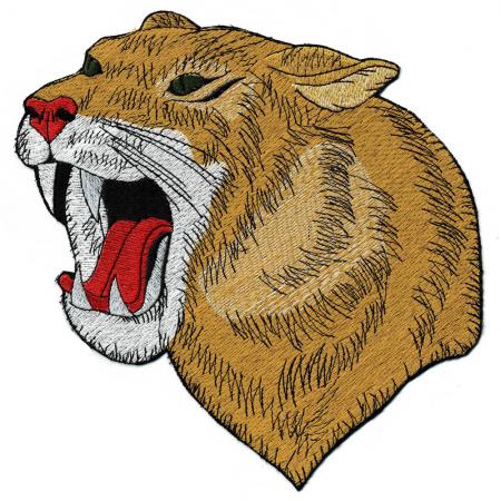 XXL Aufnäher Applikation Patches - Raubtierkopf - 08575 Gr. Ca. 19 x 22 cm