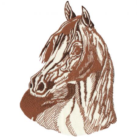 XXL Aufnäher Patches - Pferdekopf braun - 08590 Gr. ca. 15 x 20 cm