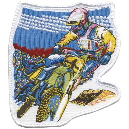 Aufnäher Patches Applikation - Motorcross Fahrer - 08506 Gr. ca. 11 x 10 cm