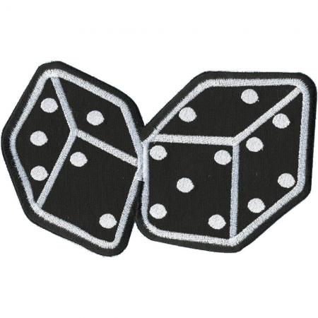 XL Aufnäher Appliaktion Patches - Würfel - 08569 Gr. ca. 21 x 12,5 cm