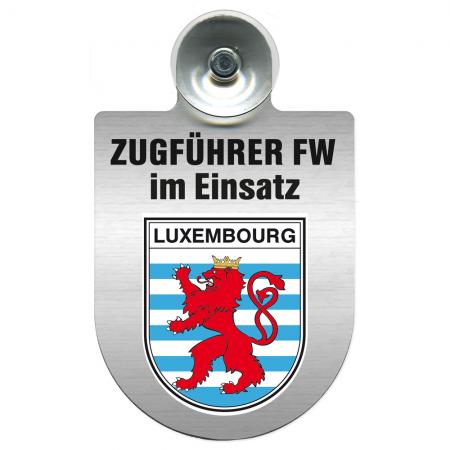 Einsatzschild Windschutzscheibe incl. Saugnapf - Zugführer Feuerwehr im  Einsatz - 309749 - Region Luxembourg-309749-21