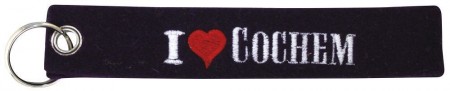 Filz-Schlüsselanhänger mit Stick I LOVE COCHEM Gr. ca. 17x3cm 14162 schwarz