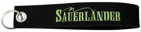 Filz-Schlüsselanhänger mit Stick Sauerländer Gr. ca. 17x3cm 14191 schwarz