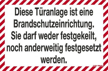 Hinweisschild - Diese Türanlage ist eine Brandschutz… - 308639 - 30 x 20 cm