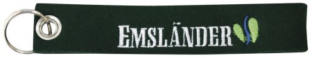 Filz-Schlüsselanhänger mit Stick Emsländer Gr. ca. 17x3cm 14181 schwarz