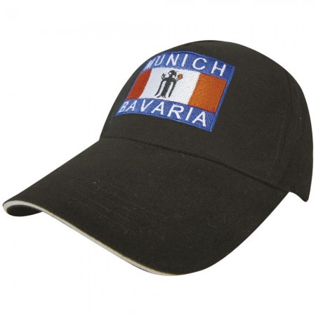 BaseballCap mit Stick - Munich Bavaria - 68833 schwarz