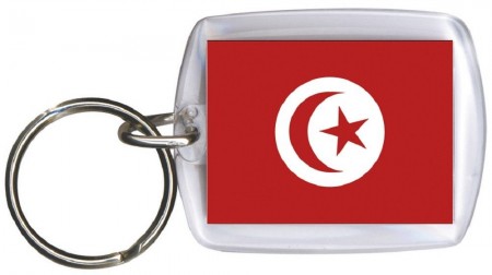 Schlüsselanhänger Anhänger - TUNESIEN - Gr. ca. 4x5cm - 81173 - Keyholder WM Länder