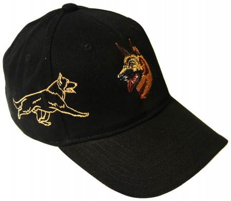 Baseballcap mit Einstickung Deutscher Schäferhund  69279 schwarz