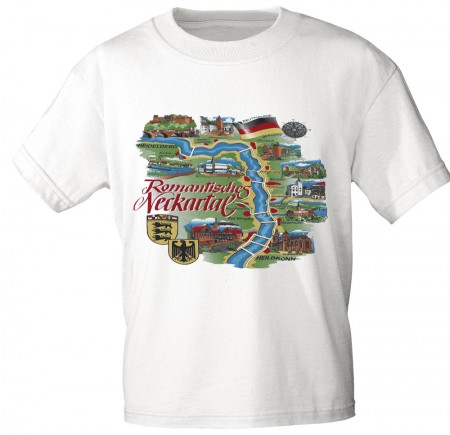 T-Shirt - Souvenir City Line - NECKARTAL - 09710 - Gr. S - XXL