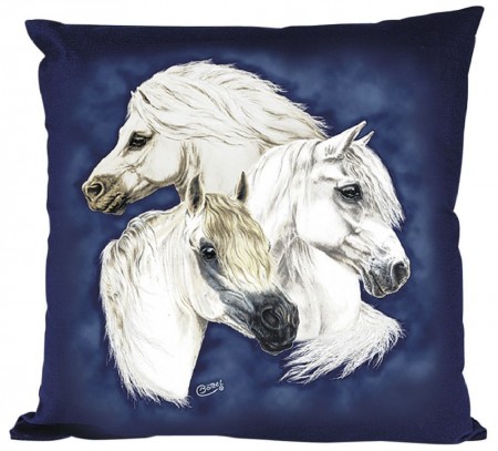 Kissen - WELSH-Pony -  Gr. ca. 40x40cm - 09109 - Zierkissen Dekokissen