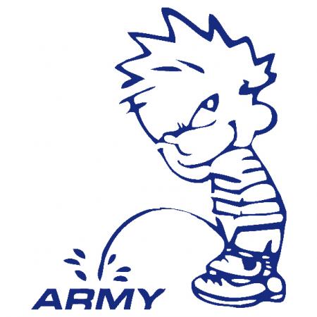 Pinkelmännchen Applikations-Aufkleber - Army - 303629 Gr. ca. 15cm
