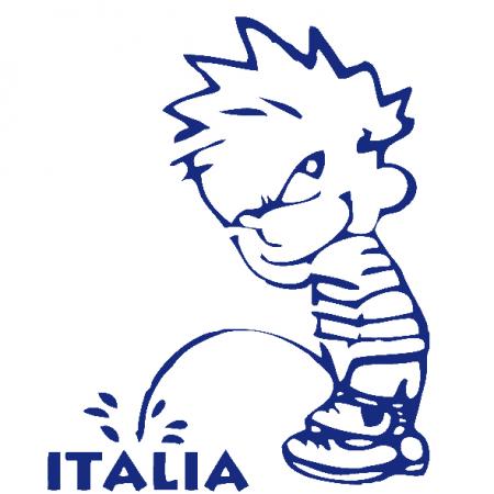 Pinkelmännchen Applikations-Aufkleber - Italia - 303632 Gr. ca. 15cm