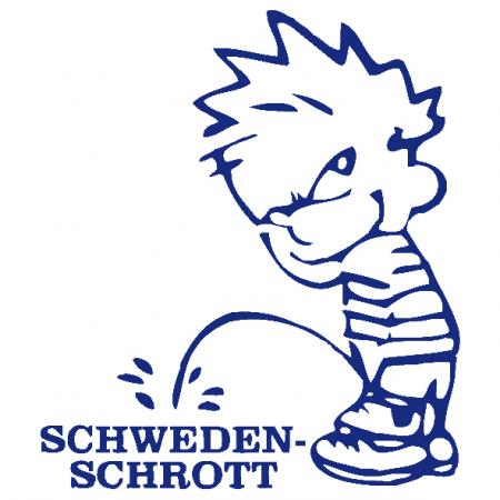 Pinkelmännchen Applikations-Aufkleber - Schweden-Schrott - 303609 Gr. ca. 15cm