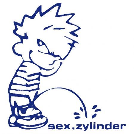 Pinkelmännchen Applikations-Aufkleber - sex.zylinder - 303605 Gr. ca. 15cm