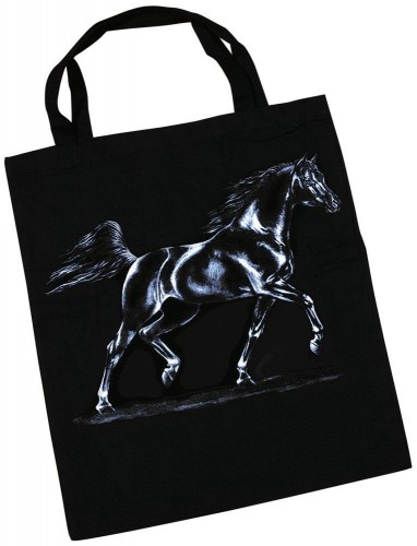 Baumwolltasche mit Pferdemotiv - ARABISCHER HENGST - 08868