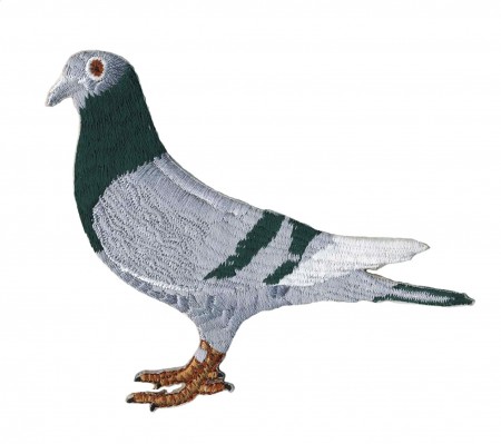AUFNÄHER Patches - Taube - Gr. ca. 9cm x 9cm - 00525